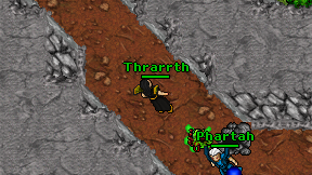 Thrarrth on screen