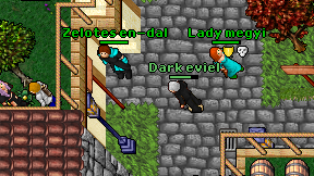Dark eviel on screen