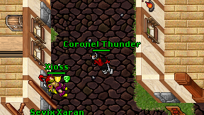 Coronel Thunder on screen