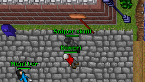 Sniper skull on screen