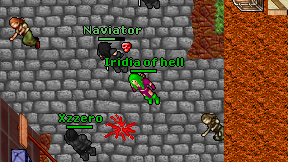Iridia of hell on screen