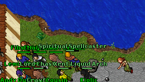 Spiritual Spellcaster on screen