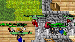 Flamed Gunner on screen