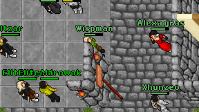 Wispman on screen