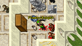 Flames Knight on screen