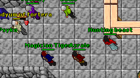 Hunting beast on screen