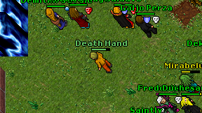 Death Hand on screen