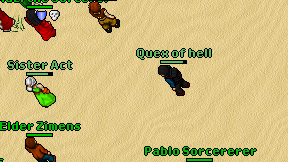 Quex of hell on screen