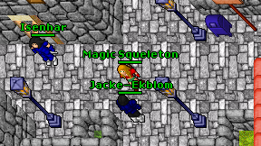 Magic Squeleton on screen