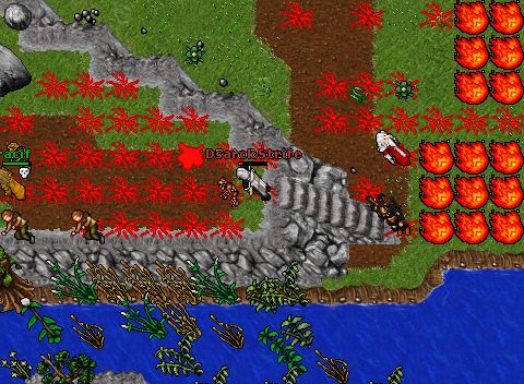Noobs fighting at Dwarf Bridge